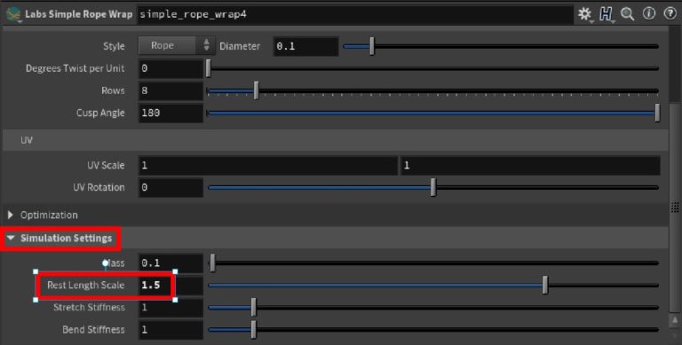 SideFX Labs Simple Rope Wrap SOP | インディゾーンHoudini情報日本語ブログ